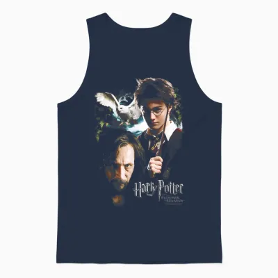 Harry Potter Harry and Sirius T-Shirt, Black, S Unisex Tank Top - Navy