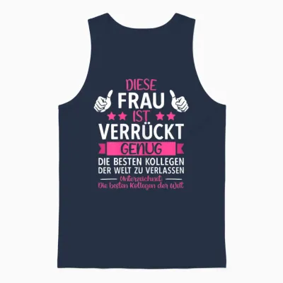 Farewell Colleague Job Change, Retirement, New Job & Retirement T-Shirt, Black Unisex Tank Top - Navy