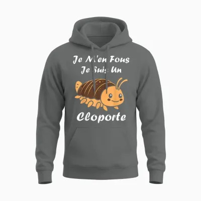 Humour Cloportes Insecte Je M'en Fous Je Suis Un Cloporte Unisex Hoodie - Graphite Heather