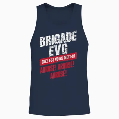 Evg Team, Brigade Evg Married, Evg Original, Evg Funny Humor T-Shirt, Black, S Unisex Tank Top - Navy