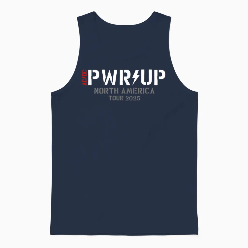 Are You Ready to Ride in North America 2025 T-Shirt, Black, S Unisex Tank Top in Navy
