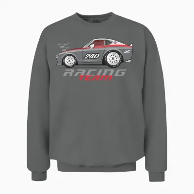Racing Dark Gray Unisex Sweatshirt - Graphite Heather