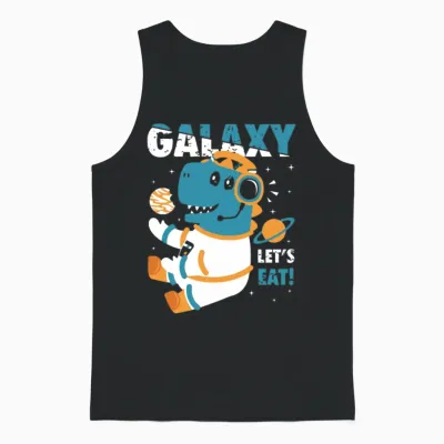 Galaxy Let S Eat Unisex Tank Top - Black