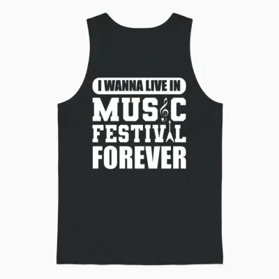 Music Festival Lover Music Festival Vlogger Unisex Tank Top - Black