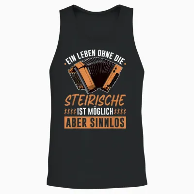 Leben Ohne Steirische Harmonika, Lustiges Quetschn Unisex Tank Top - Black