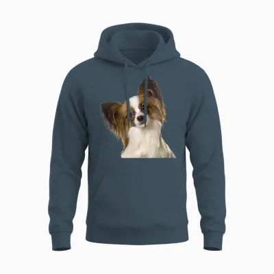 Chien Papillon Race Mignon Chien Papillon Unisex Hoodie - Dark Heather