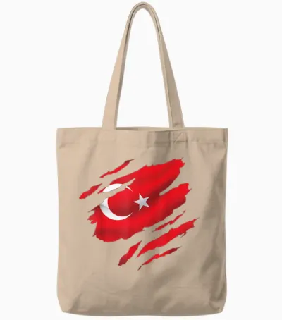 Türkei Flagge Türk Bayragi Herren Türkei Kinder Türkiye Tote Bags - Natural