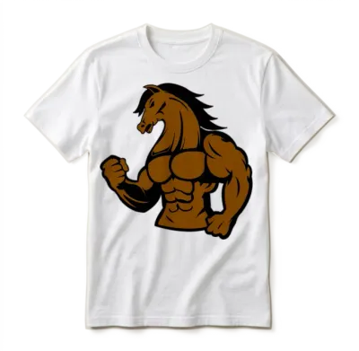 Strong Horse Unisex T-Shirt - White
