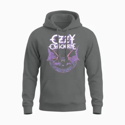 Ozzy Osbourne Fledermaus Pastell T-Shirt Für Männer, Schwarz, Kurzarm, S Unisex Hoodie - Graphite Heather