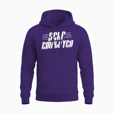 Self Employed Freelancer Work Job Boss Unisex Hoodie - Purple
