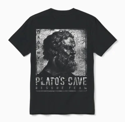 Platos Cave Rescue Team Platons Höhlengleichnis Philosophie Unisex T-Shirt - Black