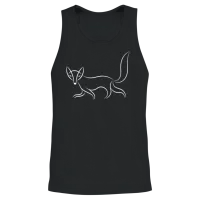 Fox Wildlife Unisex Tank Top - Black – 2