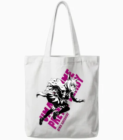 Umamusume: Pretty Derby Biwa Hayahide Tote Bags - White