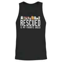 Dog-Lovers-Rescue-Dog — Dog Lovers Unisex Tank Top - Black – 2