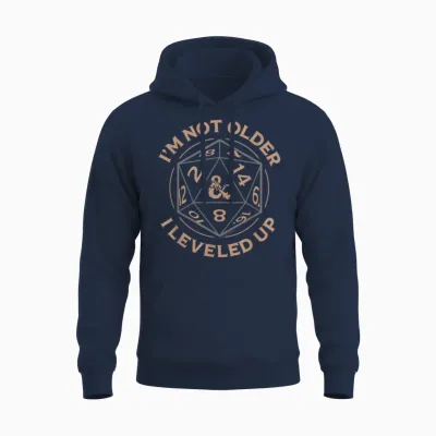 Dungeons & Dragons Birthday Level Up Unisex Hoodie - Navy