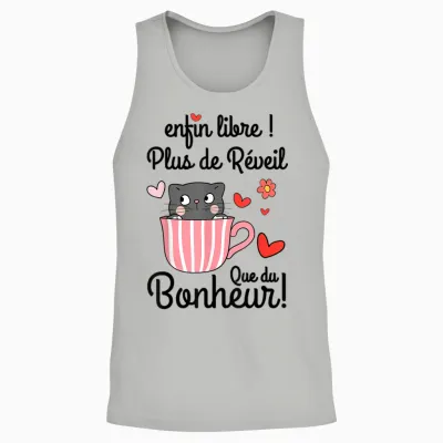 Retired Woman Funny Gift for Women Retirement Unisex Tank Top - Ash