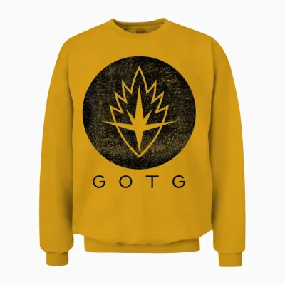 Marvel Guardians of the Galaxy Symbol Graphic Unisex Sweatshirt - Gold