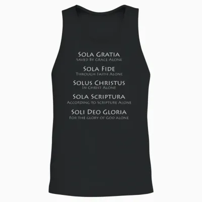 Five Solas of the Christian Faith Latin/english 2 Unisex Tank Top - Black