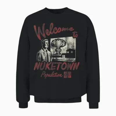 Call of Duty Welcome to Nuketown Population 00 Video Game Unisex Sweatshirt - Black