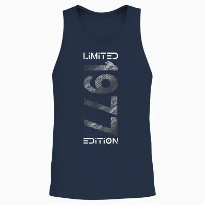 Limited Edition Jahrgang 1977 Mann Frau 49. Geburtstag Unisex Tank Top - Navy