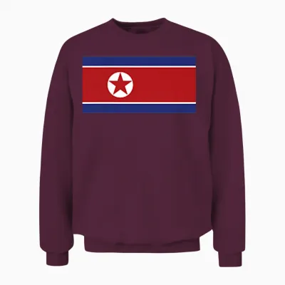 North Korea, North Korea Unisex Sweatshirt - Maroon