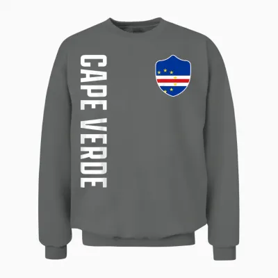 Kap Verde Flagge Heimat Fan Cabo Verde Morabeza Patriotisch Unisex Sweatshirt - Graphite Heather