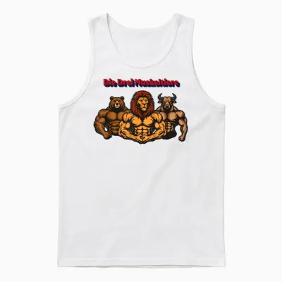 Die Drei Muskeltiere Pump Cover Lustig Sport Fitness Gym Unisex Tank Top - White