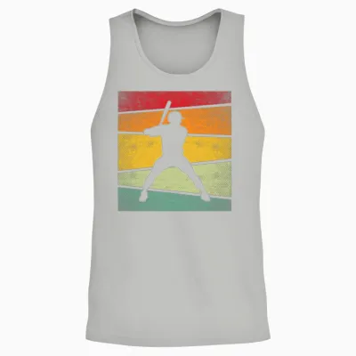 Baseball Retro Unisex Tank Top - Ash