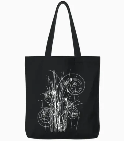 Physics String Theory Radiation Tote Bags - Black