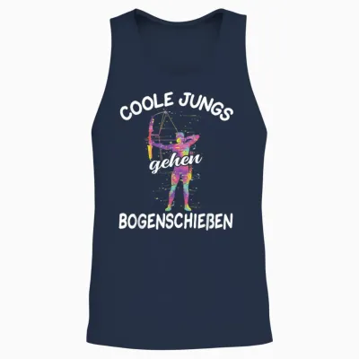Bogenschießen Bogenschütze Junge Unisex Tank Top - Navy