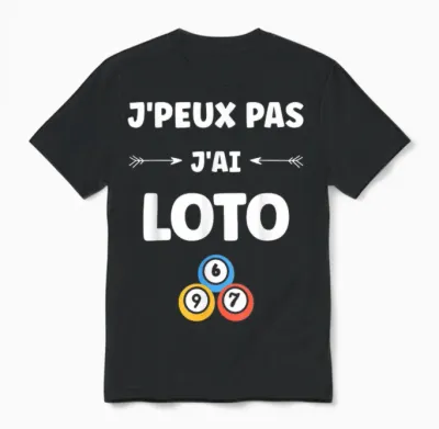 Games Draw Humor Lottery I Can Not I Have Lotto Unisex T-Shirt - Black