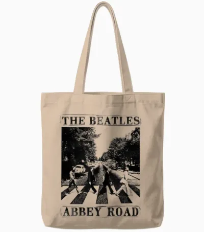 Die Beatles - Abbey Road Tote Bags - Natural