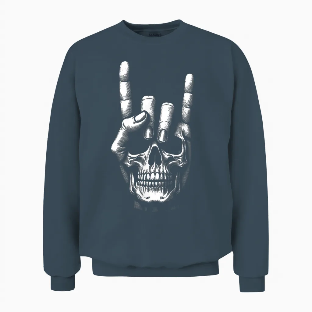 Tete Morte Guitarist - Guitar Electric Guitar Unisex Sweatshirt in Dark Heather