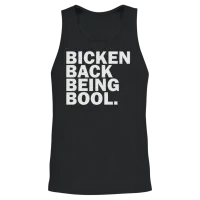 Bicken Back Being Bool Unisex Tank Top - Black – 2