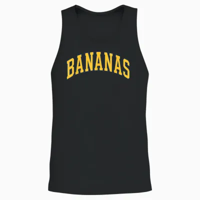 Banana - Throwback Design - Classic Unisex Tank Top - Black
