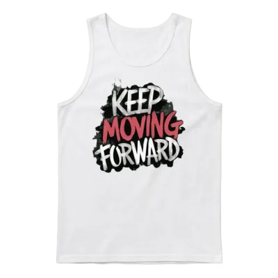 Keep Moving Forward Unisex Tank Top - White
