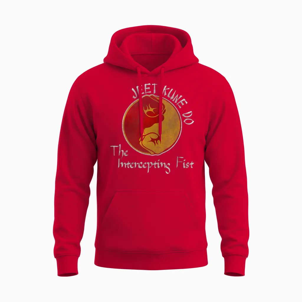 Jeet Kune Do Mma Intercepting Fist Chinese Unisex Hoodie in Red