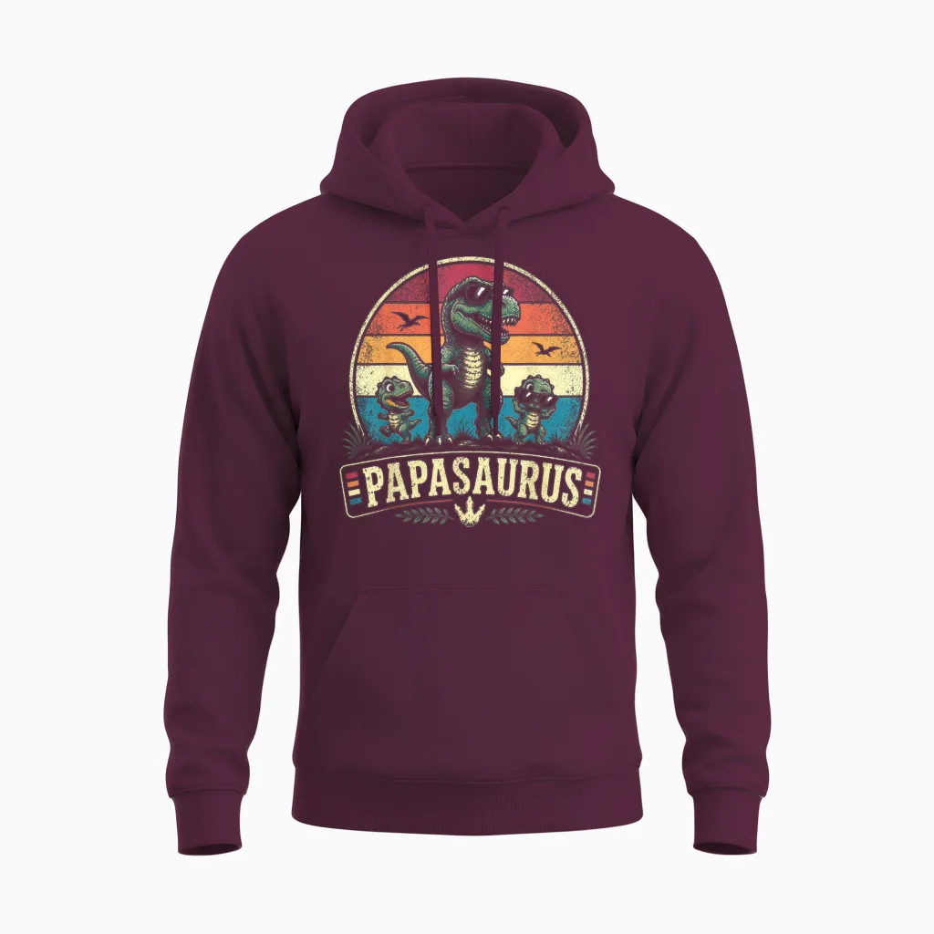Papa Shirt Lustig Papa Geburtstag Vater Spruch Geschenk Papa Unisex Hoodie in Maroon