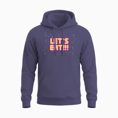 Let's Eat!!! Unisex Hoodie - Heather Sport Dark Navy