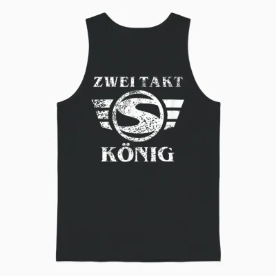 Suhl Simson S50 S51 Schwalbe Star Zweitaktmotor 2 Takt König Unisex Tank Top - Black