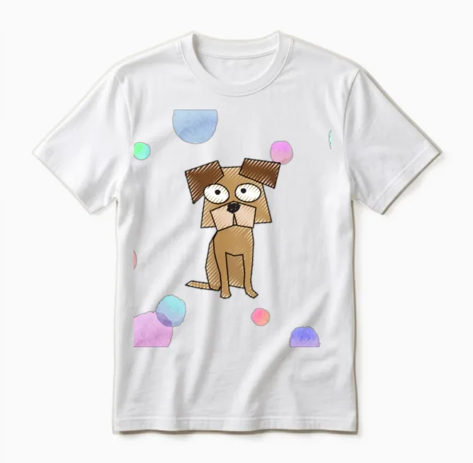 Funny Dog - Lovers Unisex T-Shirt in White