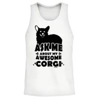 Corgi Dog Lovers Unisex Tank Top - White – 2