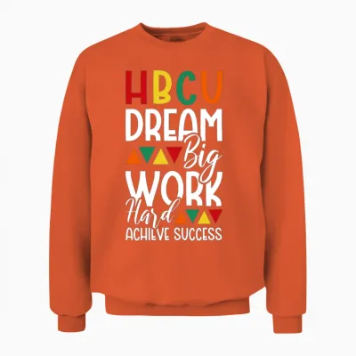 Hbcu Apparel Historical Black College Hbcu Unisex Sweatshirt - Orange