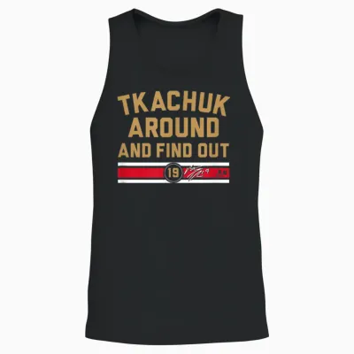 Matthew Tkachuk Around and Find Out - Florida Hockey Unisex Tank Top - Black