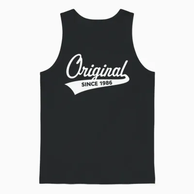 Original Since 1986 (year of Birth, Birthday / W) Unisex Tank Top - Black