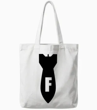 F-Bomb Tote Bags - White
