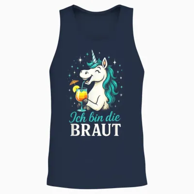 Ich Bin Die Braut - Einhorn Unisex Tank Top - Navy