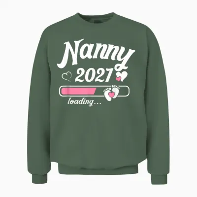 Enceinte Mère Nounou Est. 2027 Future Maman Unisex Sweatshirt - Military Green