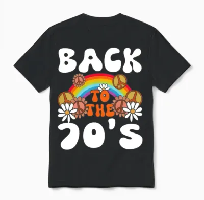 Back to the 70s Unisex T-Shirt - Black