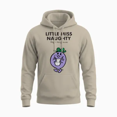 Mr. Men Little Miss Naughty Unisex Hoodie - Sand